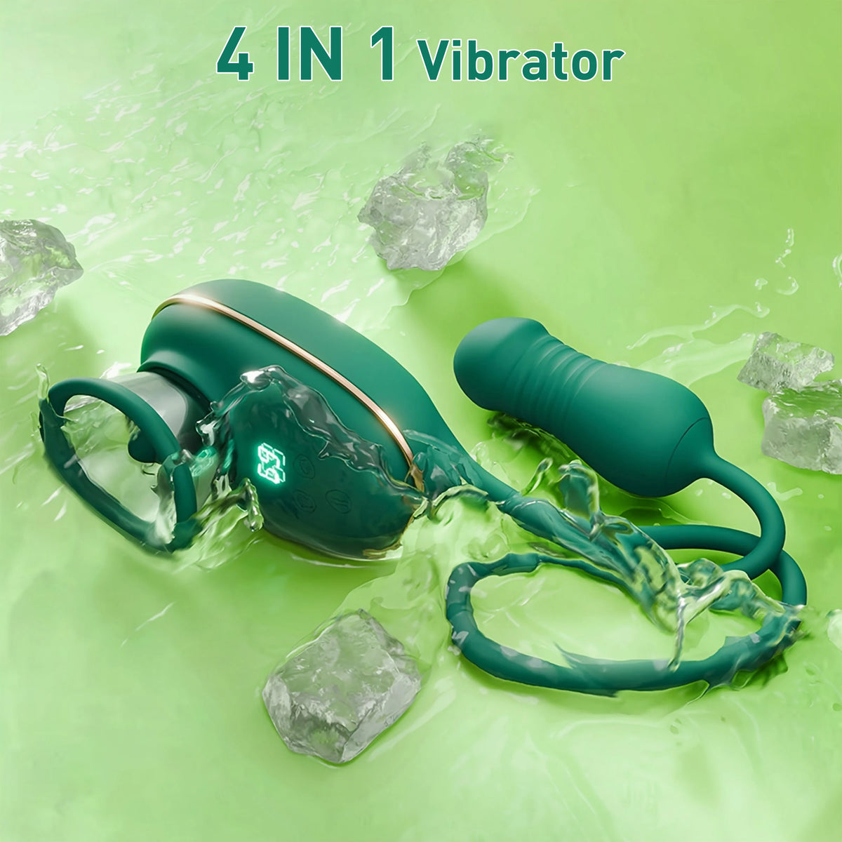 Adult Sex Toy 3-in-1 Licking Vibrator 3 Suction Modes Clitoral Stimulation Extendable Thrusting Masturbator Suitable Women 18+