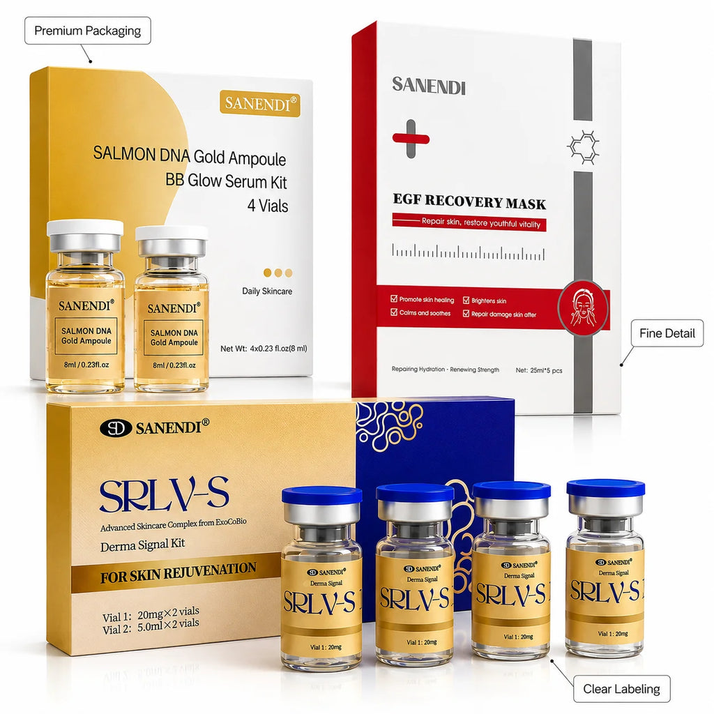 SANENDI Peptide Serum Original Korean Skin Care Essence Hyaluronic Acid EGF Mask Moisturizing Facial Serum For Dermapen