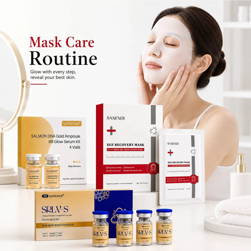 SANENDI Peptide Serum Original Korean Skin Care Essence Hyaluronic Acid EGF Mask Moisturizing Facial Serum For Dermapen