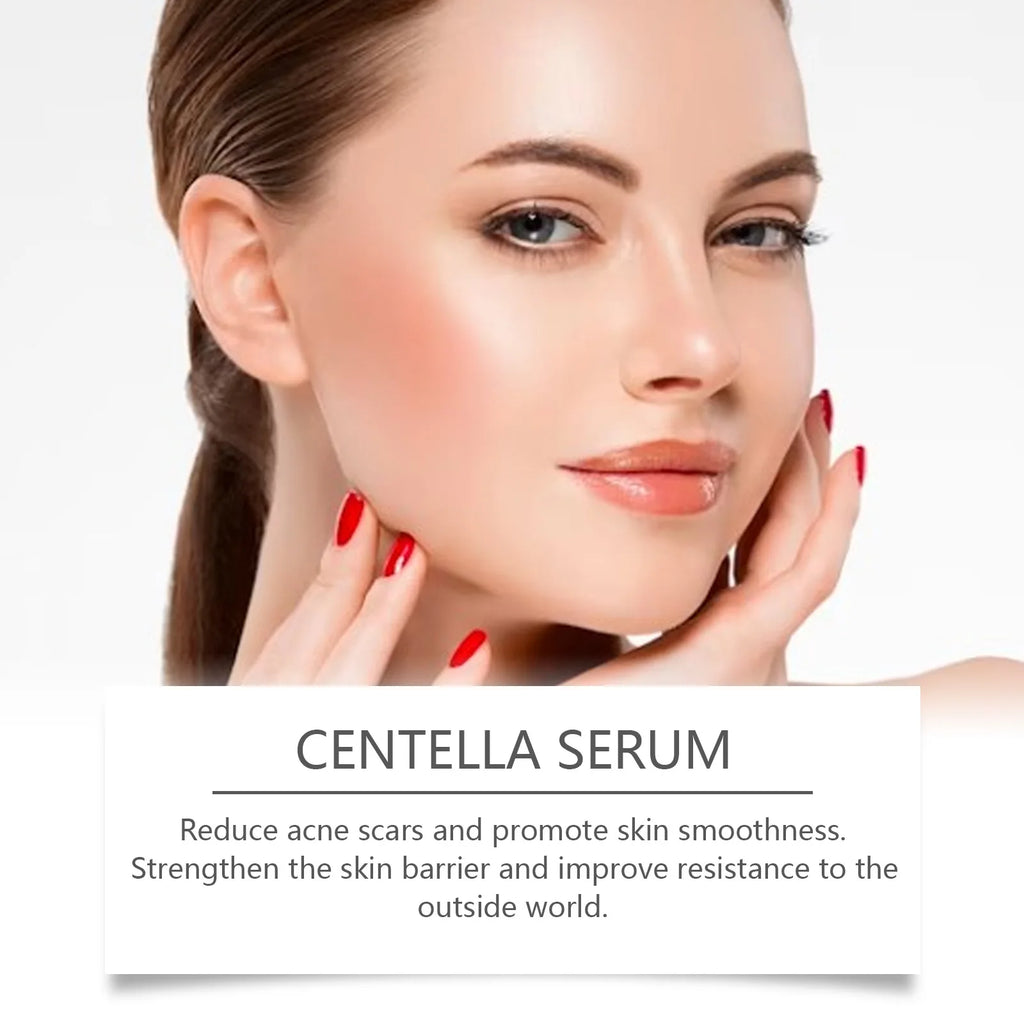 Face Essence of Centella Asiatica Moisturizing Facial Serum Brighten Smooth Skin Care Rejuvenation Pore Refining Resurfacing