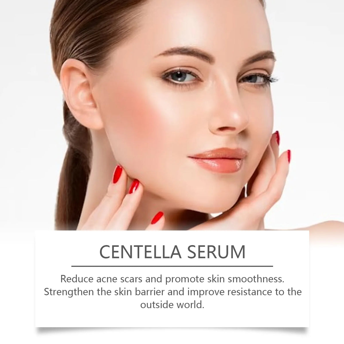 Face Essence of Centella Asiatica Moisturizing Facial Serum Brighten Smooth Skin Care Rejuvenation Pore Refining Resurfacing