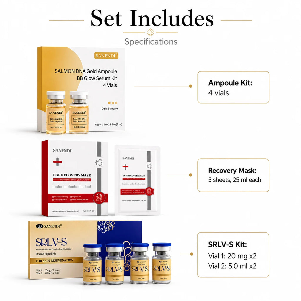 SANENDI Peptide Serum Original Korean Skin Care Essence Hyaluronic Acid EGF Mask Moisturizing Facial Serum For Dermapen