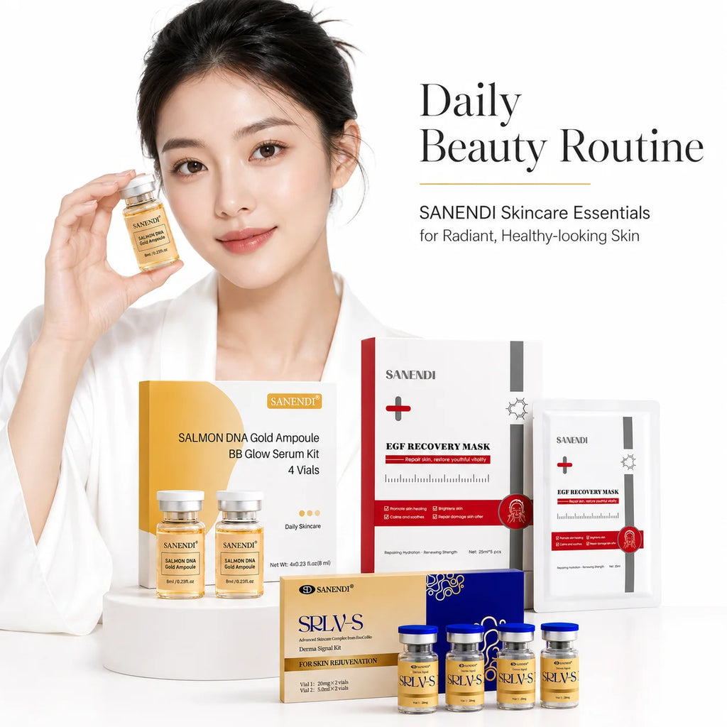 SANENDI Peptide Serum Original Korean Skin Care Essence Hyaluronic Acid EGF Mask Moisturizing Facial Serum For Dermapen