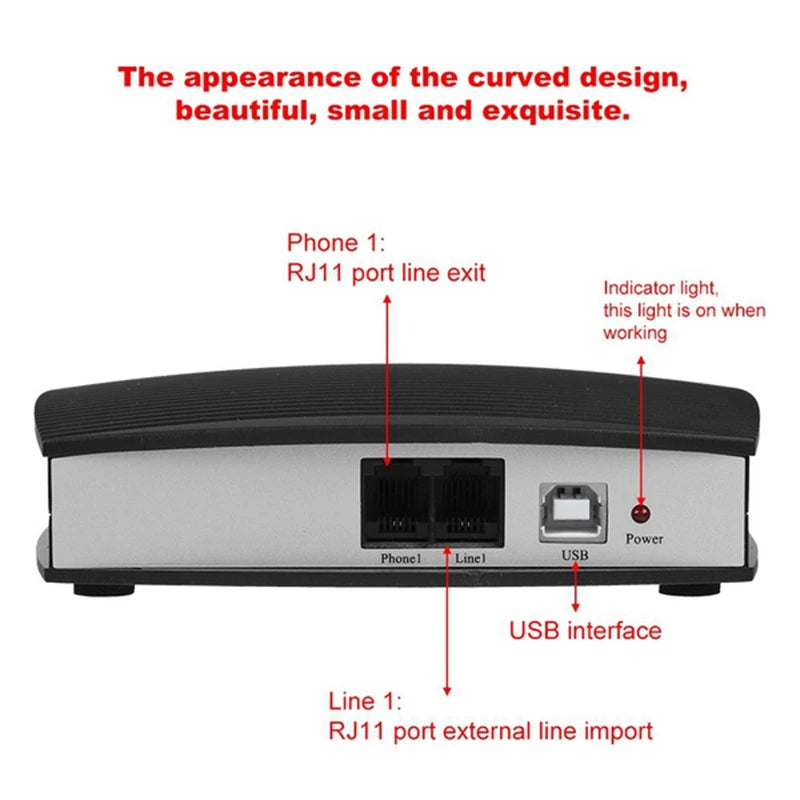 Telephone Recording Box Call Recorder Landline Phone Automatic Telephone Recording Box for Hotline Service Telephone