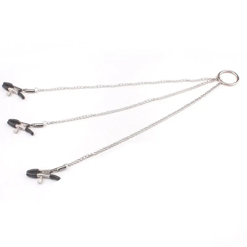 Adult Games Sexy Toys For Women Couples BDSM Bondage Fetish Collar Chain Collars Nipple Clamps Vagina Clitoris Sex Products 18+