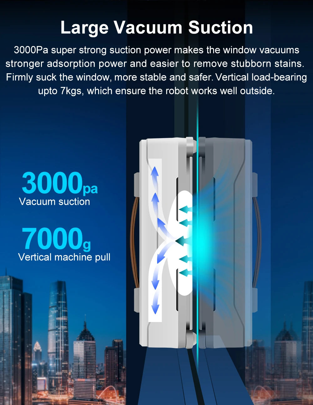 Automatic Robot Window Cleaner with Dual Water Spray TUYA WIFI APP for Household Glass Cleaning