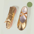 Girls Ballet Shoes Gold Silver Soft Sole Ballet Dance Slippers Children Practise Ballerina Shoes Woman Gymnastics