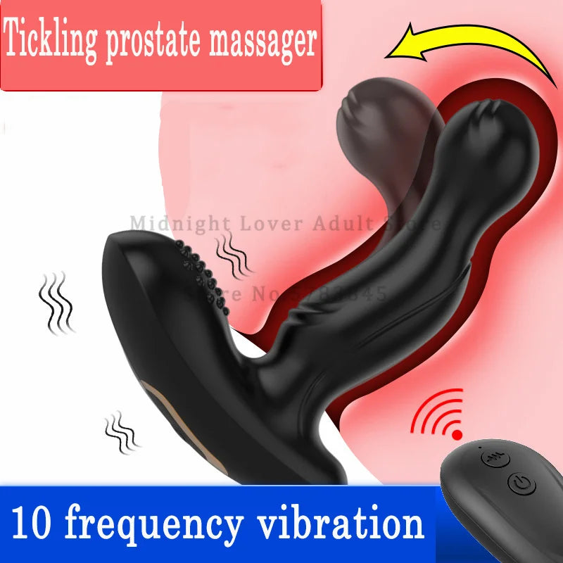 2021 Tickling Prostate Massager Gay Toys 10 Mode Vibration Anal Plug Buttplug G-Spot Stimulate Vibrator Sex Toys For Men Women