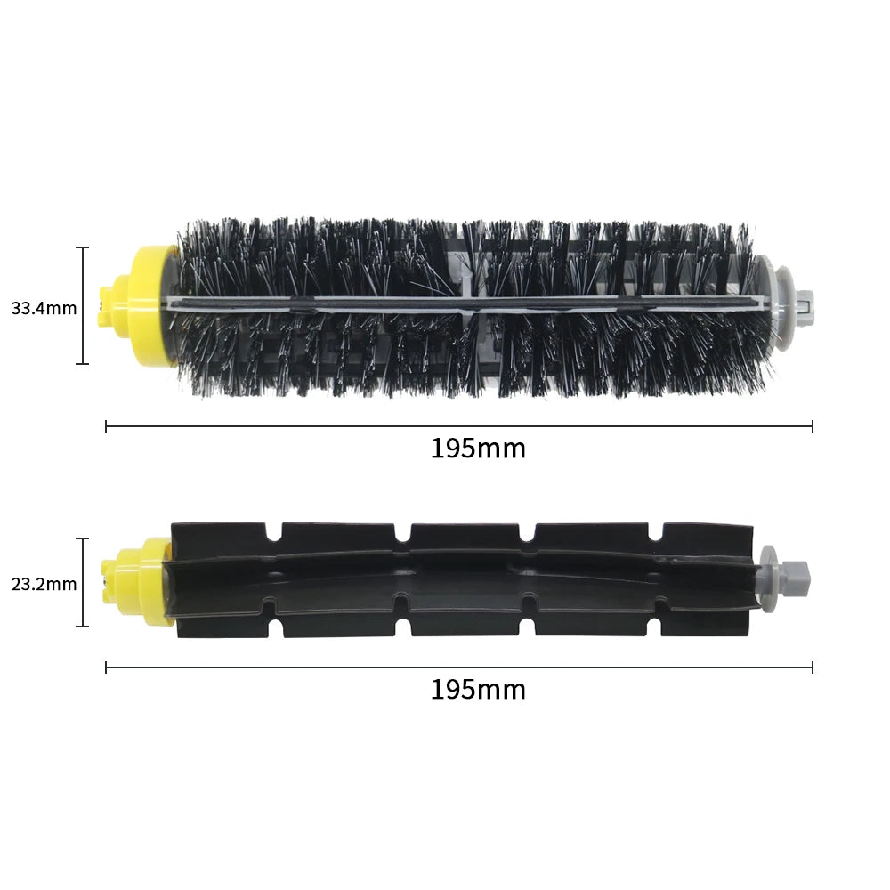 1 Bristle Brush +1 Flexible Beater Brush +4 Side Brush for IRobot Roomba 500 600 700 Series Robot Vacuum Cleaner 760 770 780 790