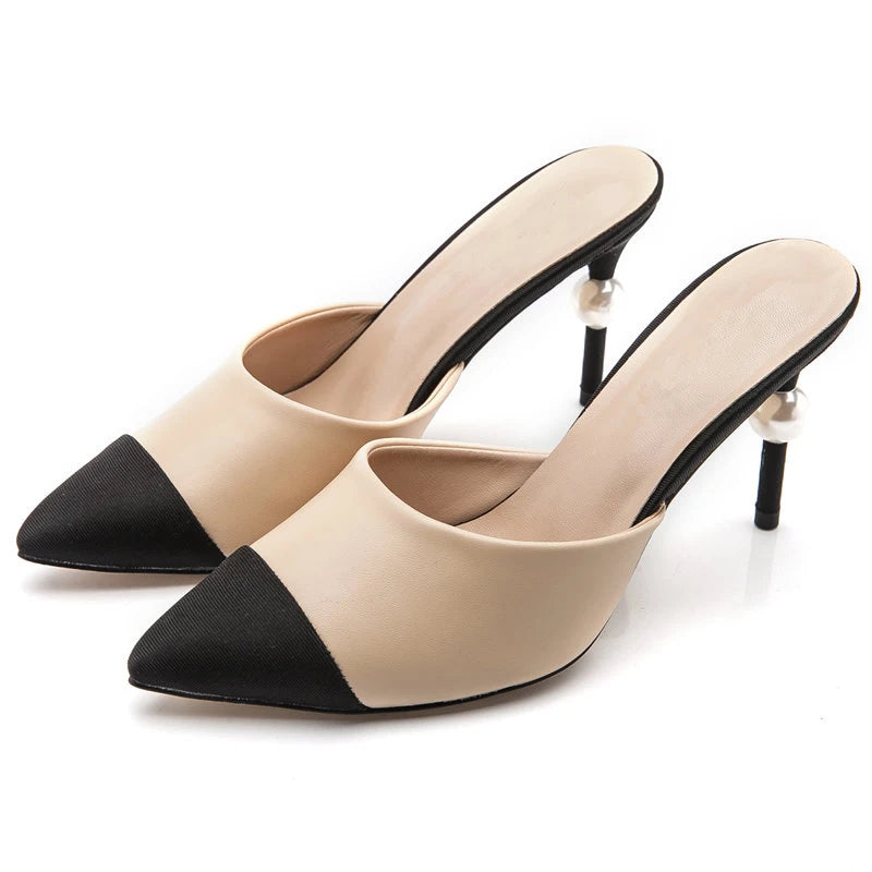 New Stilettos Sandals Women Pointed Toe High Heels Slipper Women Wedding Shoes Women Sandalias Female Party zapatos de mujer
