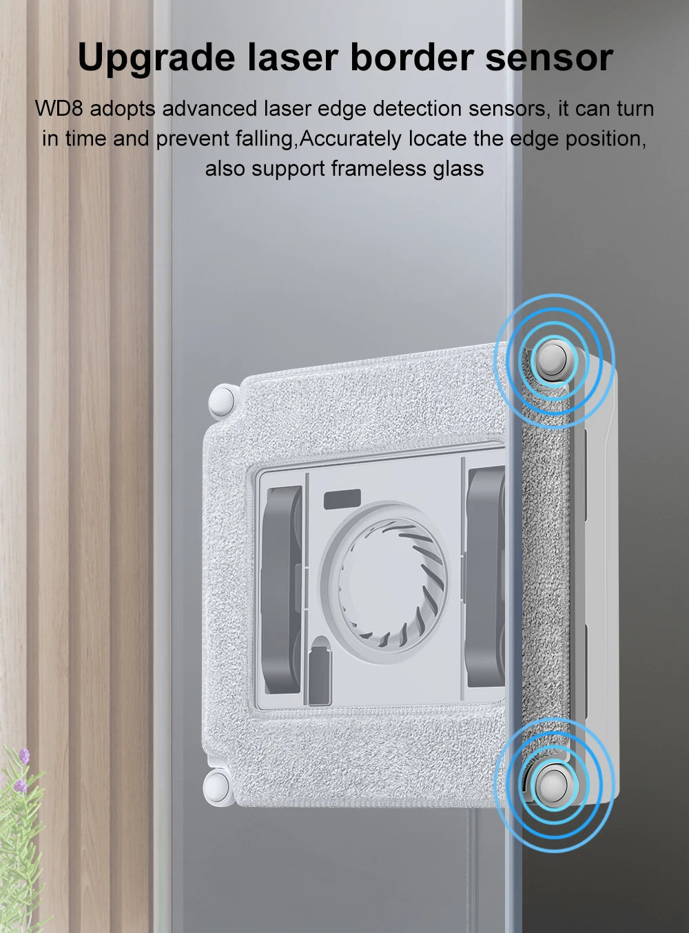 Automatic Robot Window Cleaner with Dual Water Spray TUYA WIFI APP for Household Glass Cleaning