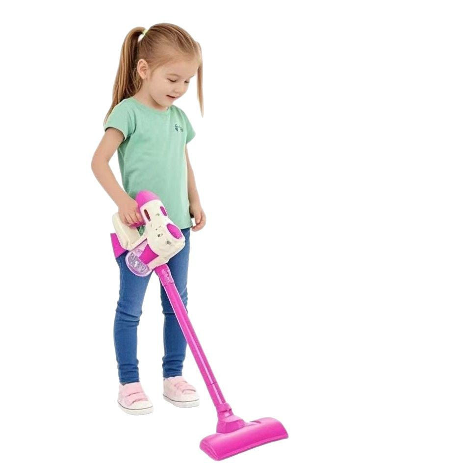 New luxury children's electric vacuum cleaner broom dustpan suit sanitary cleaning toys play house manufacturers wholesale