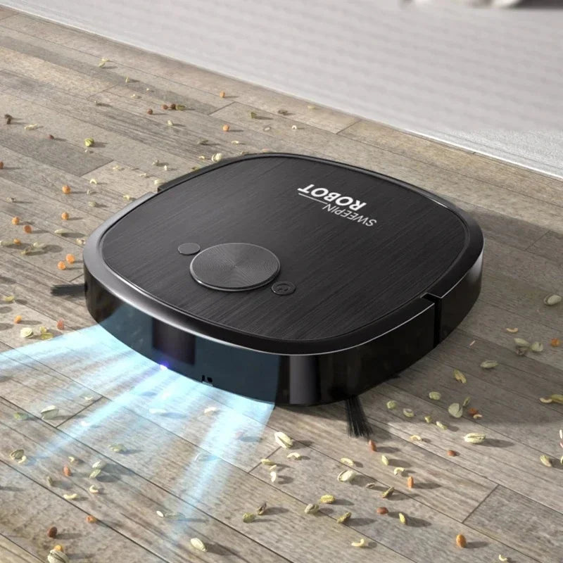 New 3-in-1 Robot Vacuum Cleaner USB Charging Home Fully Automatic Sweep Robot Integrated Sweep Suction Mopping & Sterilization