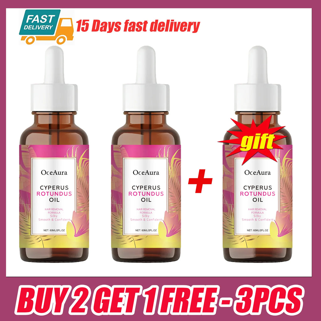 Cyperus Rotundus Oil for Hair Removal Soft Smooth Skin Care Deep Hydration Anti Hair Growth Inhibition After Shave Oil