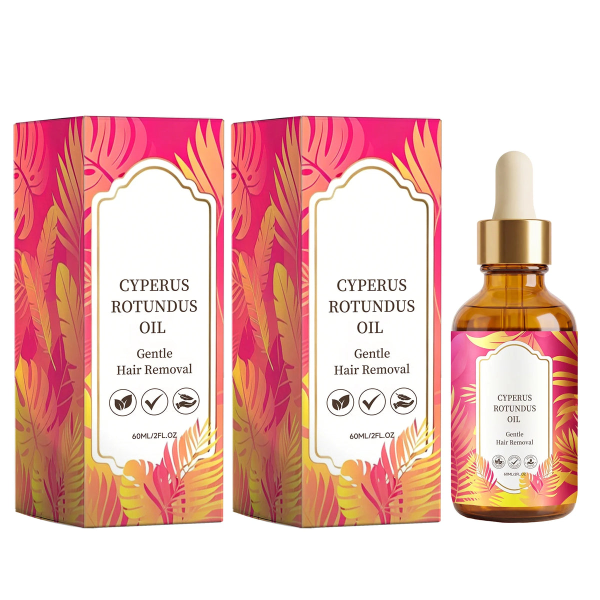 Natural Cyperus Rotundus Oil Removing Hair Moisturizing Sootheing Skin Improve Skin Texture Slow down Hair Growth Skin Care Oil