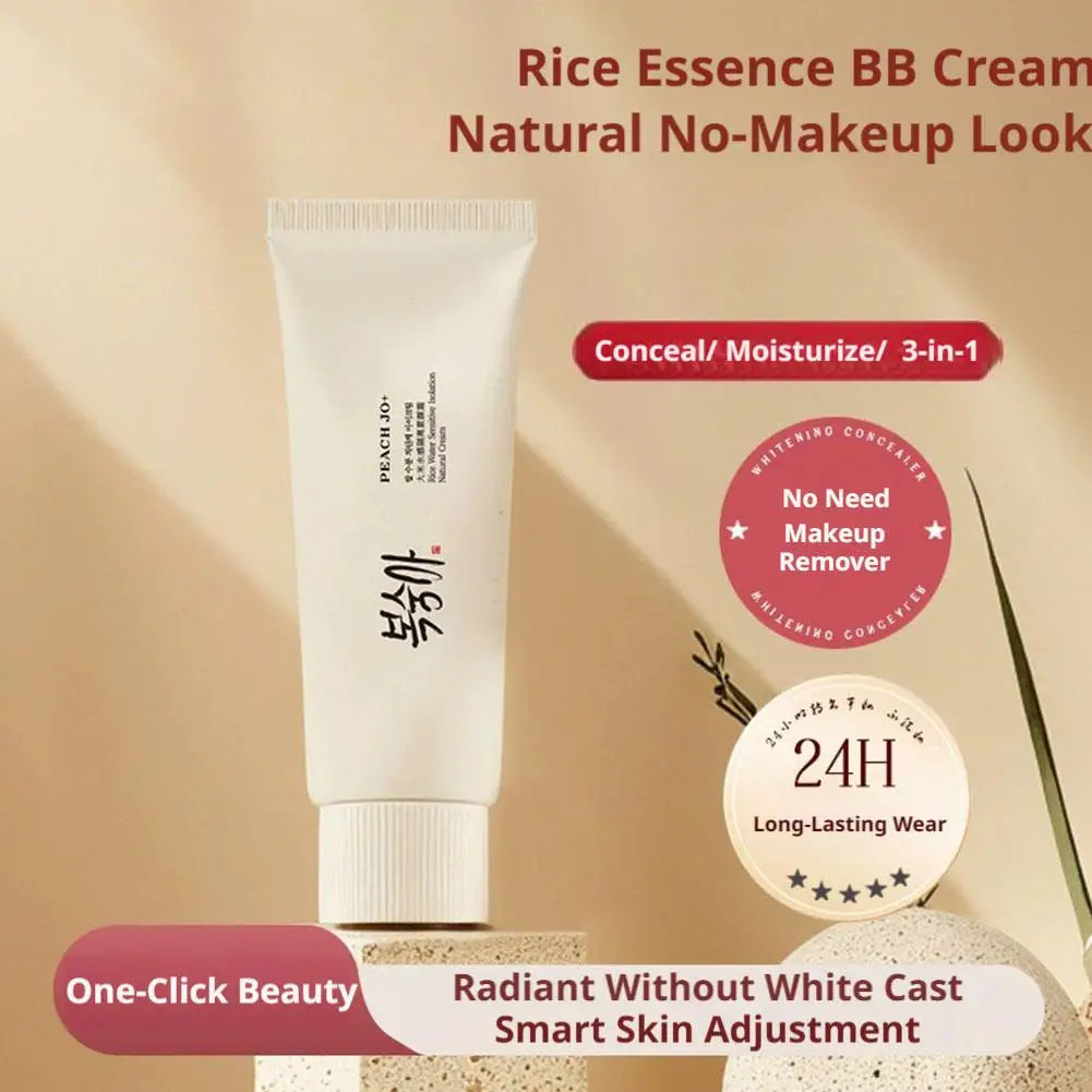 Korean Rice Extract Cream Spf50+ Hydrate Moisturizing Improve Dullness Even Out Brighten Skin Tone Last Light-feeling Concealer