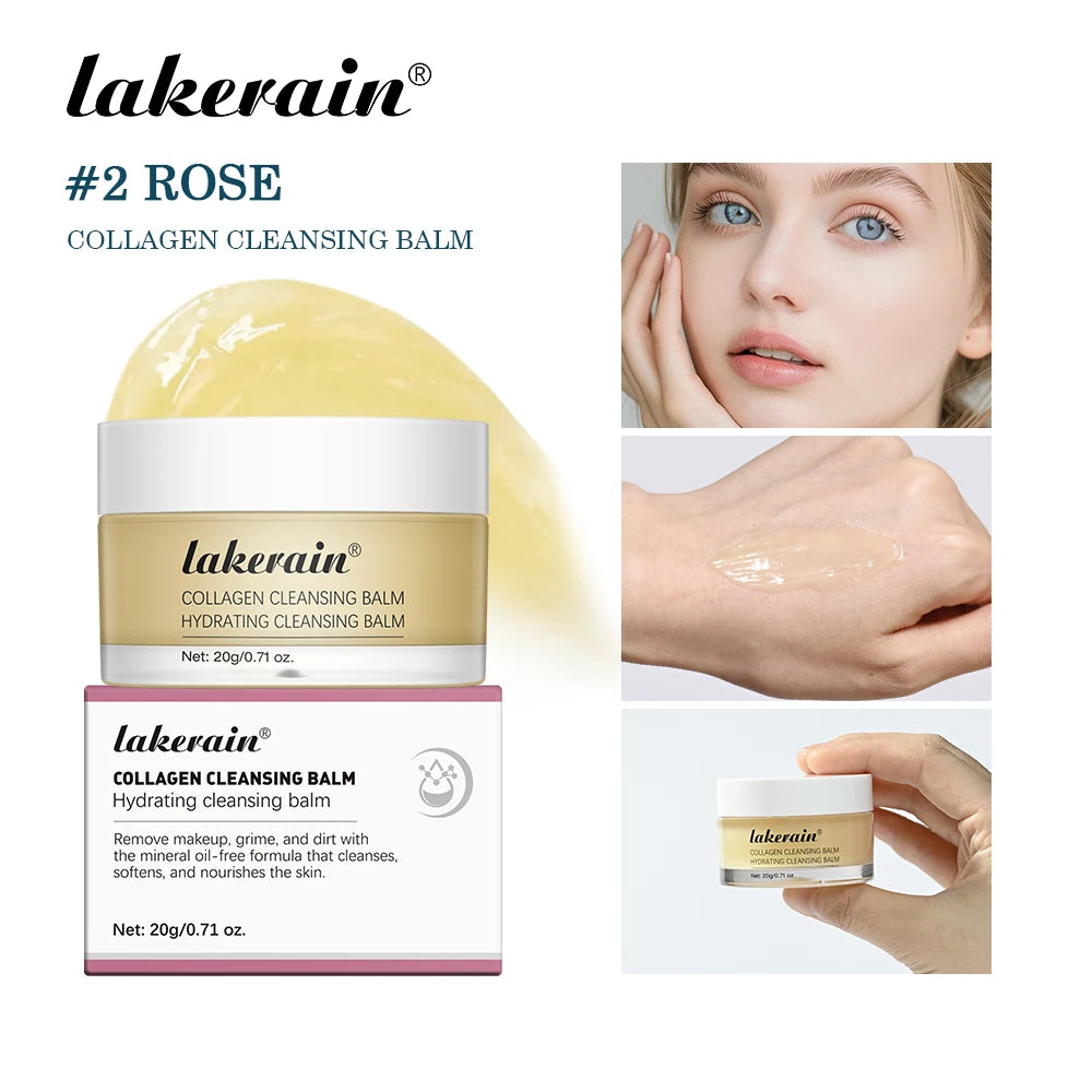 Lakerain Cleansing Balm Deep Cleansing Hydrating Softening And Nourishing Skin Gently Remove Facial Makeup Cleanser Balm