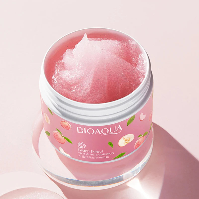 BIOAQUA Honey Peach Exfoliating Facial Cream Scrub Exfoliant Body Scrub Moisturizing Nourishing Exfoliator Face Cream Skin Care