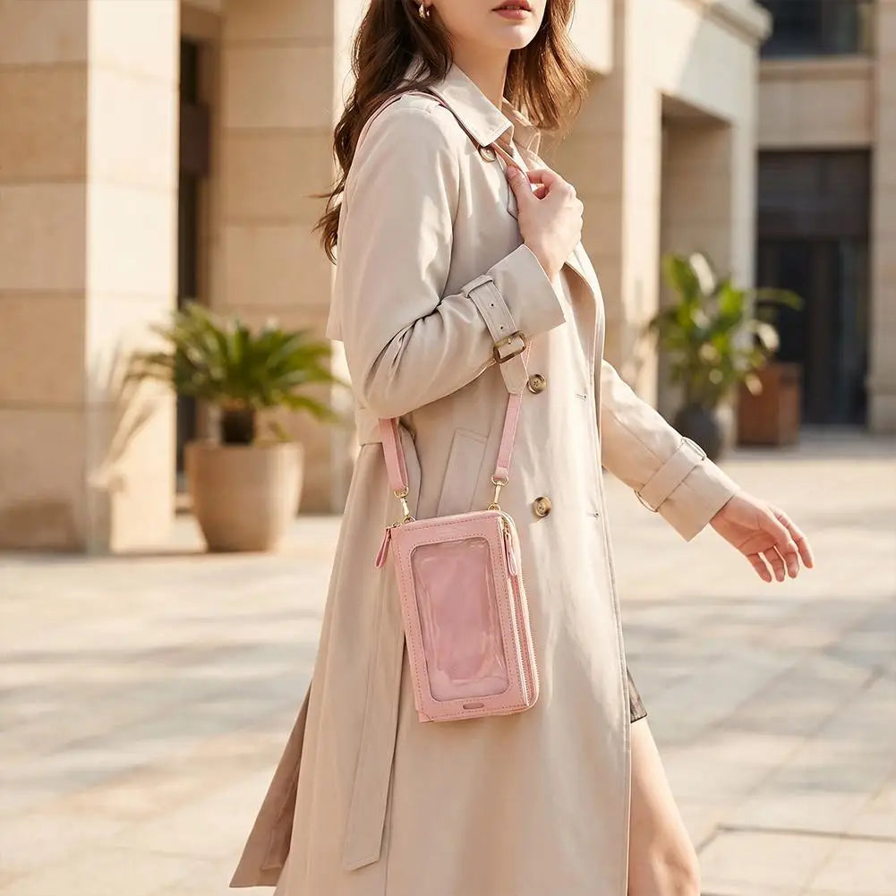Women Bags Soft Leather Wallets Touch Screen Cell Phone Purse Crossbody Shoulder Strap Handbag for Female Cheap Women's Bags