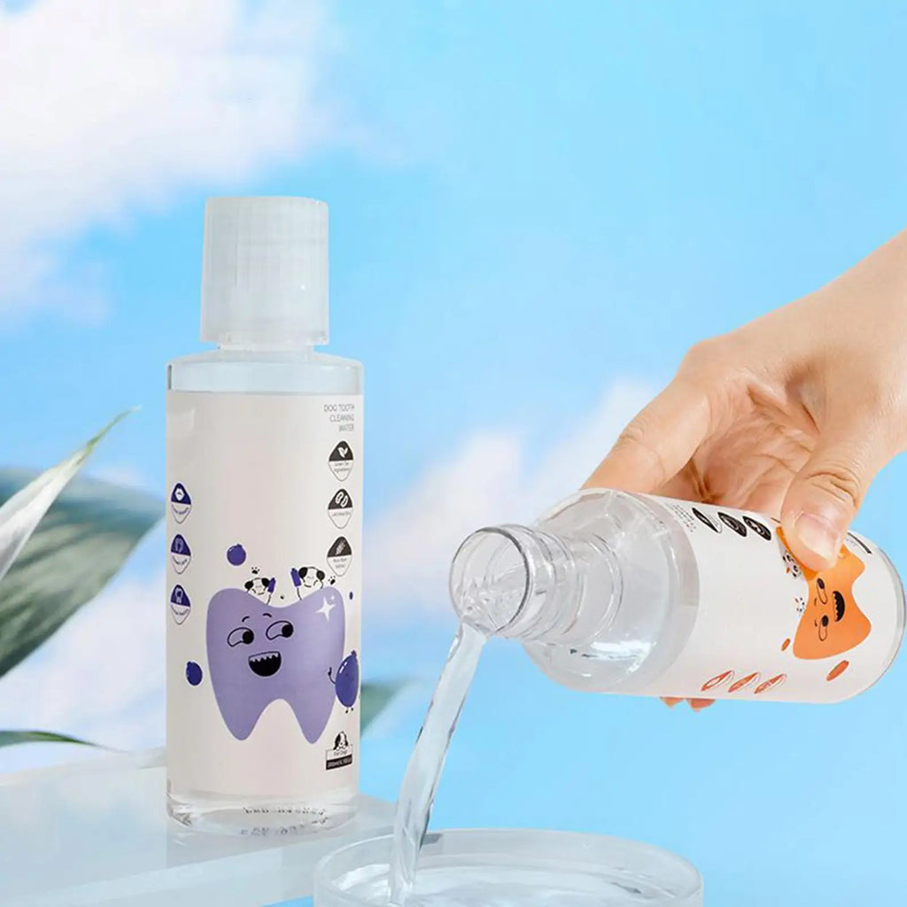 Dog Dental Water Additive 200ml Fresh Breath Teeth Care Solution Plaque Tartar Remover for Dogs Cats Pet Teeth Cleaning Care