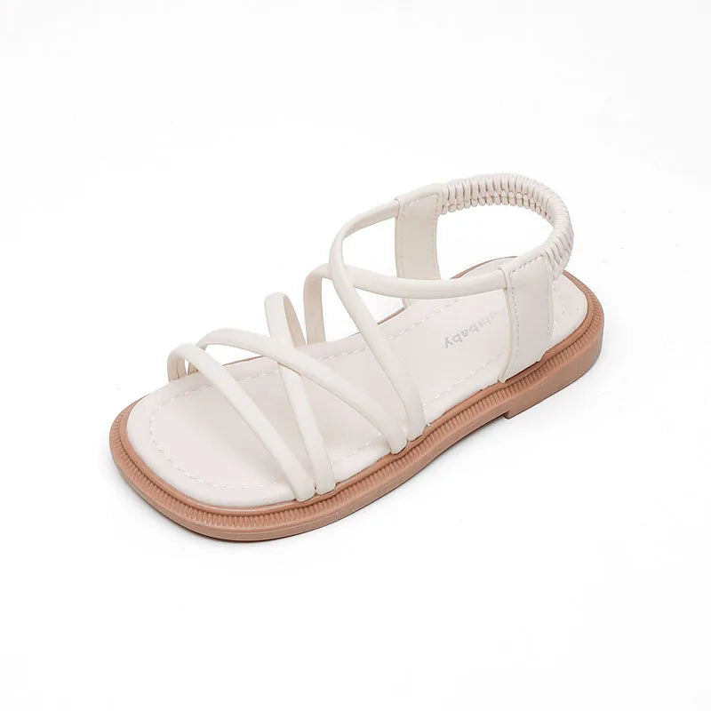 Zapatos Fashion Girls Sandals 2025Summer New Kid Shoes Soft Soled Open Toed Princess Shoes Soft Soled Child Beach Shoe Босоножки