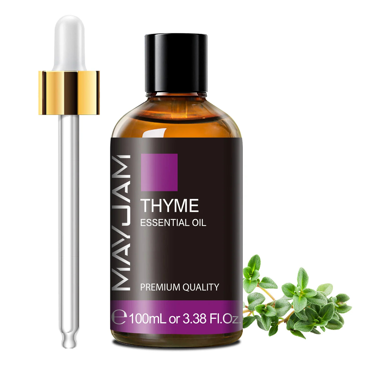 MAYJAM 100ml Pure Essential Oil with Glass Dropper, Aromatherapy Essential Oils Lavender Eucalyptus Rosemary Vanilla Aroma Oil