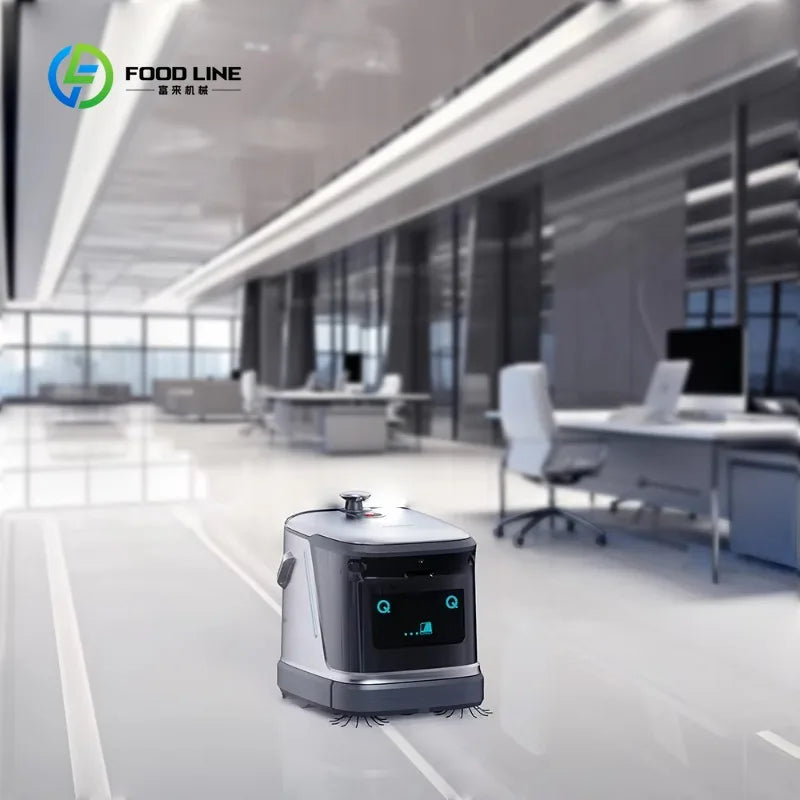 Customized Intelligent Commercial Cleaning Robot with Automatic Self-Cleaning Vacuum Featuring Dust Pushing Floor Technology