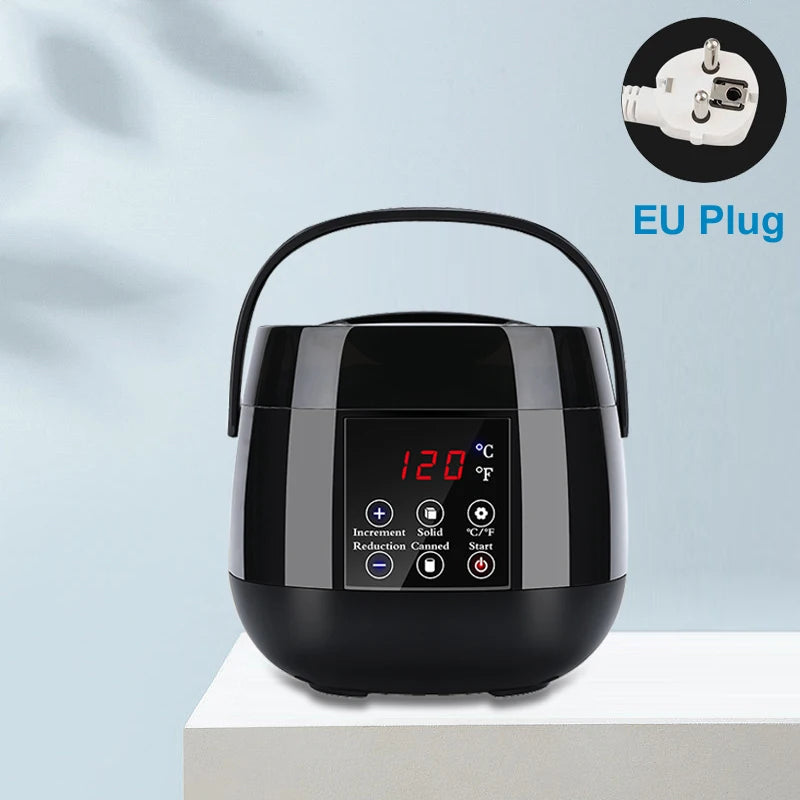 Depilatory Hair Removal Machine - Wax Melter Epilator Kit with Paraffin Heater Wax Beans Beads for Smooth Skin at Home Use