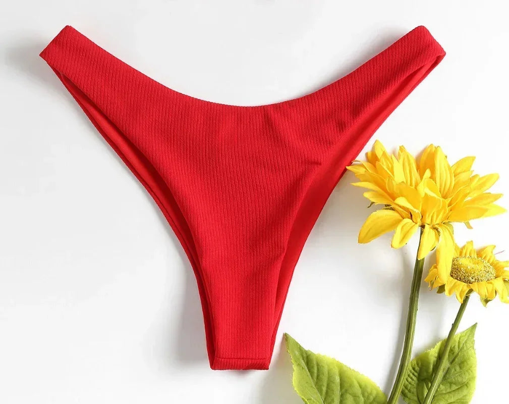 Hot Sale Swimsuit Thong Bottom Swimwear Women Bikini Bottom Female Beachwear Swimwear Panties New Bathing Suit Tanga