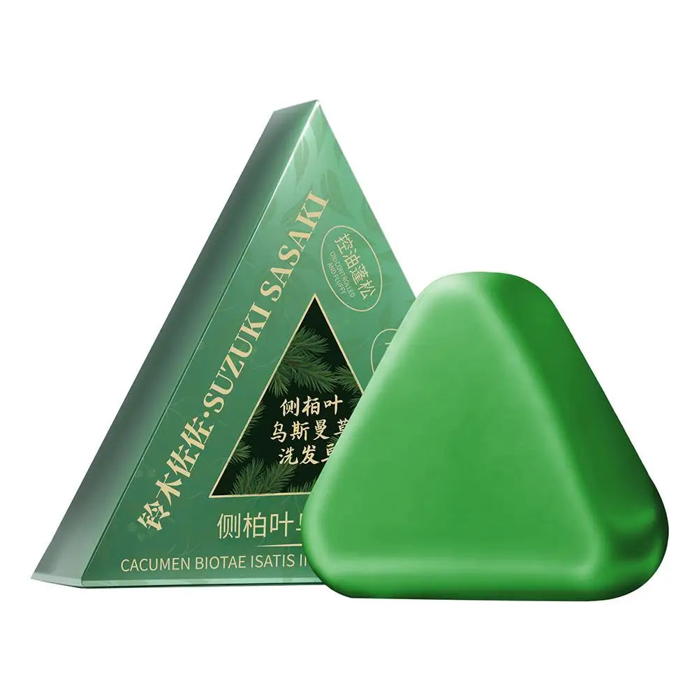 1/5pcPlatycladus Orientalis Shampoo Soap Usmanthus Sinensis Shampoo Soap Nourishing Gently Clean For All Hair Type Natural Plant