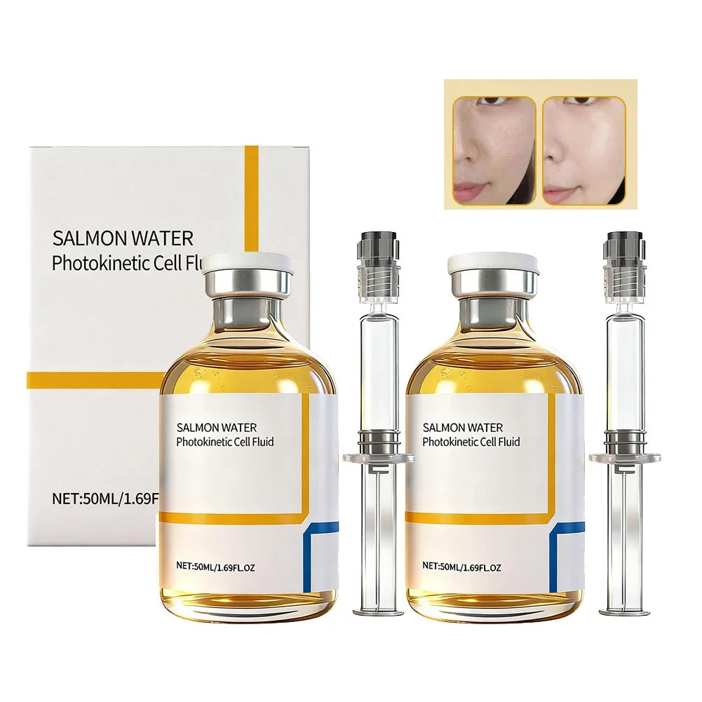 Korean Salmon Wrinkle Serum Skin Rejuvenation Essence, Strengthens Barrier Function, 24H Continuous Hydration Firming Skin Care