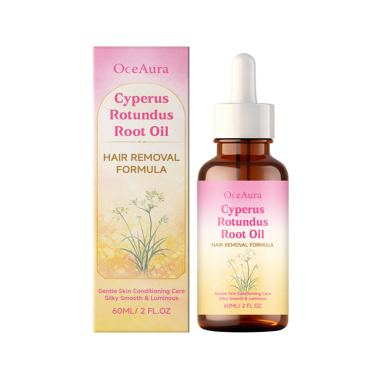 Cyperus Rotundus Root Hair Removal Oil Relieve Redness Smoothing Soothing Moisturizing Hair Growth Inhibitor Body Depilatory Oil