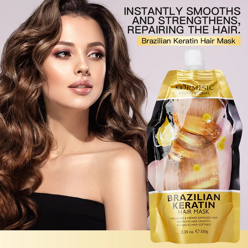 Collagen Deep Nourishing Hair Mask Repair, Hot Dyeing, Dryness, Frizz, Smoothness, Brightening Hair Conditioner Hair Mask