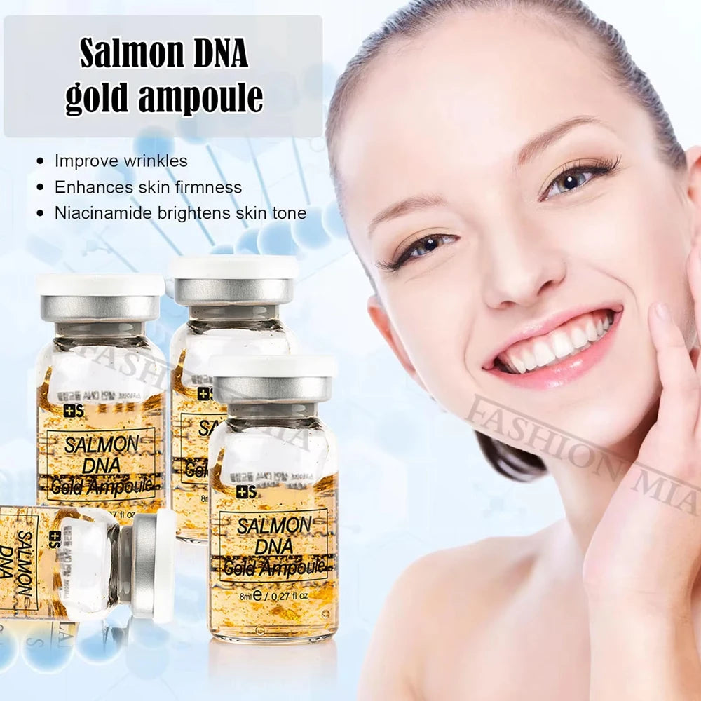 Korea 8ml BB Cream Skin Booster Kit Salmon DNA /Peptide Whitening Moisturize Rejuvenation Essence Facial Skin Care Beauty