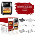Smart 12L Electric Digital Air Fryer—Oil-Free, Low-Fat Fryer with Transparent Viewing Window and Multifunctional Separate Basket