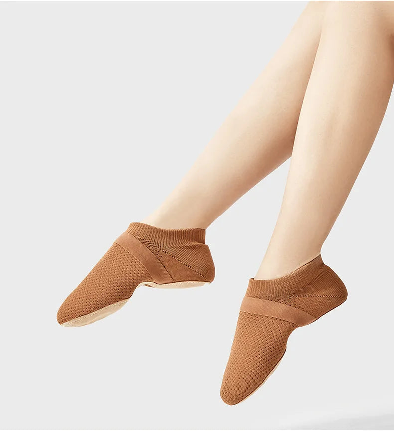 Ballet Flats Dance Shoes for Women Soft Bottom Teacher Class Exercise Shoes Jazz Adult Indoor Latin Practice Shoes