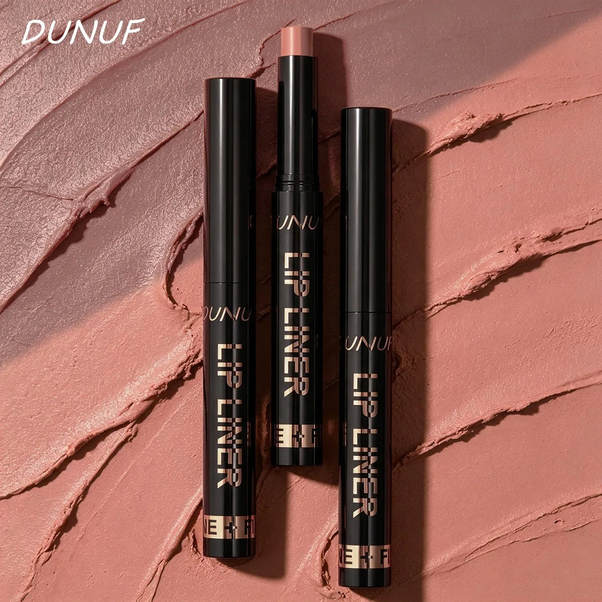 9 Colors 2-in-1 Lip Liner Lipstick, Dual-Ended Matte Lip Pencil, Easy Application Non-Stick Cup Longwear Lip Contour Crayon