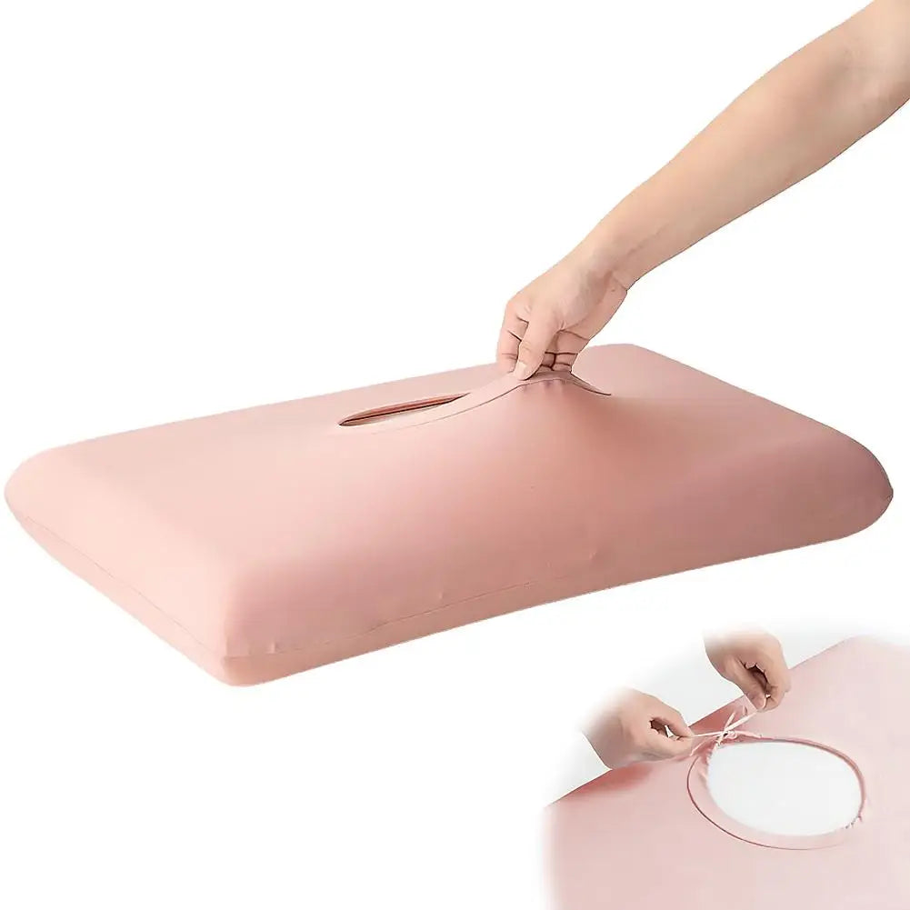 Cooling Pillow Case Summer, Ice Silk Breathable Soft Cover, Open Elastic Edge Wrap, Smooth Cool Feel for Night Sleep