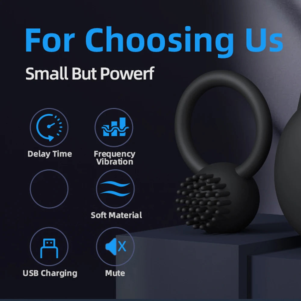 Cock Ring Vibrator Penis Sleeve Sucking Stimulator Remote Control G-spot Erection Ring Clitoral Sex Toy for Adult Supplies