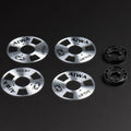 DIY Homemade (Aluminum) Reel To Reel Cassette for Audio Recording Cassette Tape  - Gold Silver (Pack of 4 Reels + 2 Wheel)