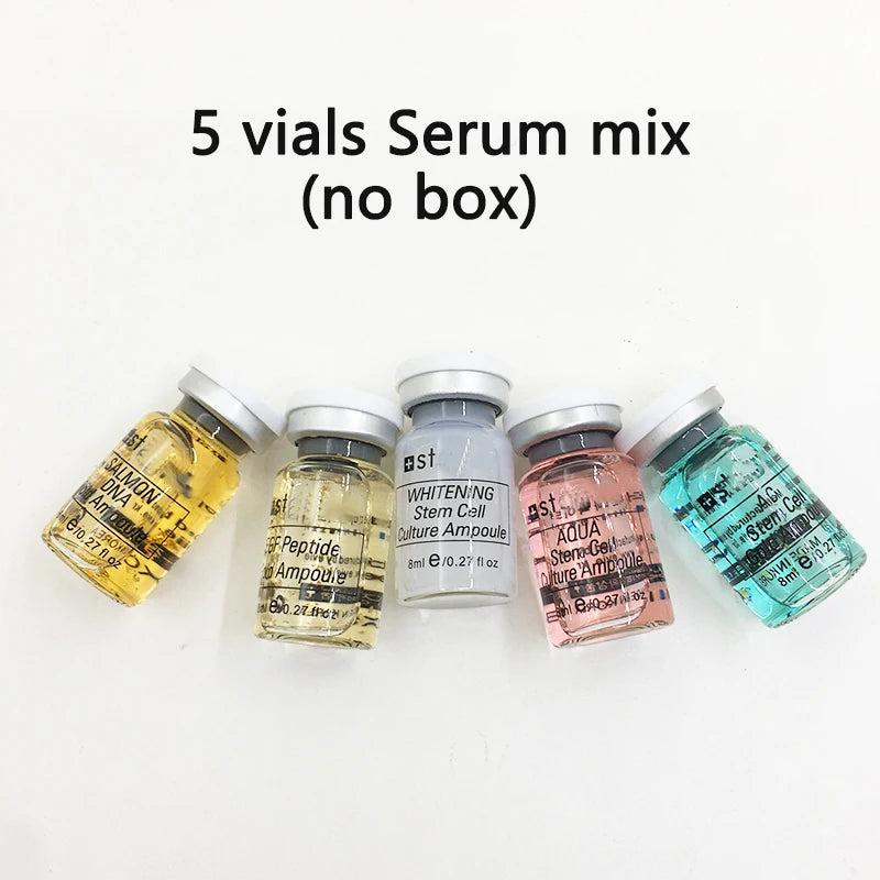 Korea Salmon DNA Starter Skin Booster Serum Kit Peptides BB Cream Moisturize Whitening Wrinkle Firming Rejuvenate Face Skin Care