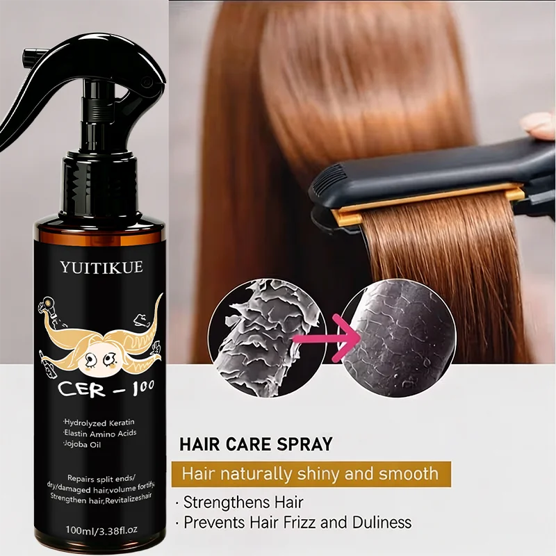 YUITIKUE CER-100 Anti-Frizz Hair Spray Hydrating Formula For Tangled Dry Split End Hair