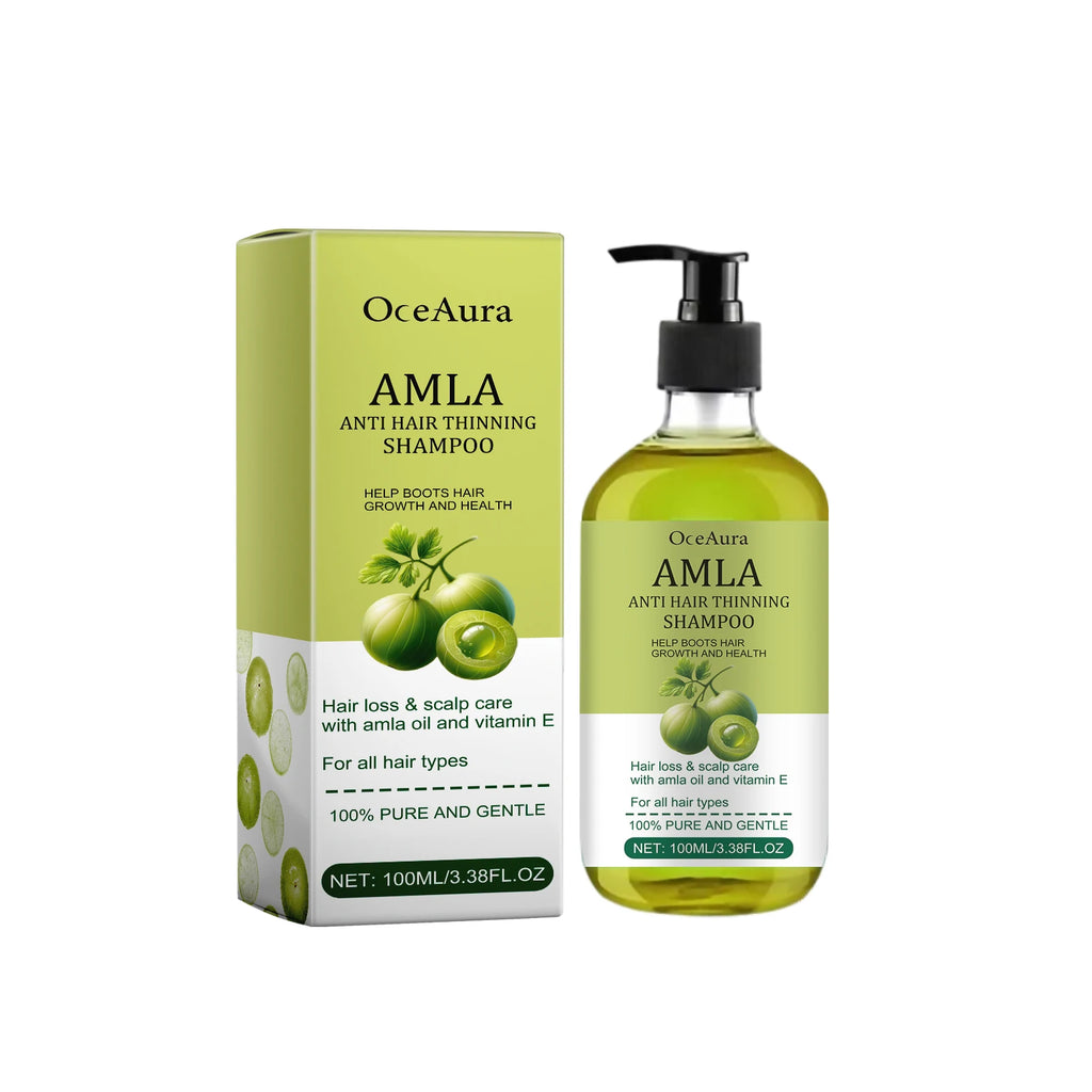 Amla Oil Shampoo Anti Loss Strengthen Root Repair Damaged Hair Anti-Breakage Conditioner Reduce Split Ends Nourishing Hair Mask