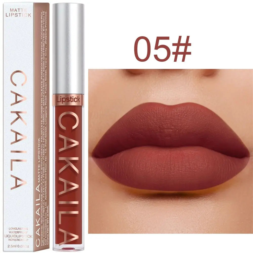 Cosmetics Lip Gloss 18 Colors Long Lasting Liquid Lipstick Lipstick Matte Waterproof