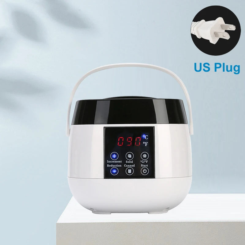 Depilatory Hair Removal Machine - Wax Melter Epilator Kit with Paraffin Heater Wax Beans Beads for Smooth Skin at Home Use