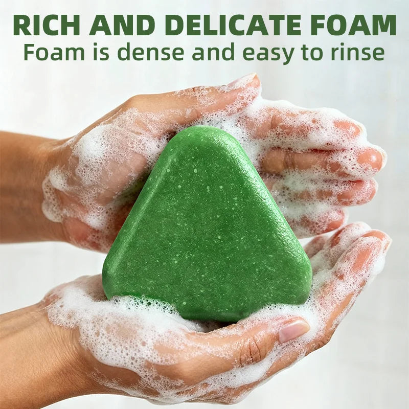 YUITIKUE Handmade solid soap nourishes hair, controls oil, keeps it fresh and voluminous, and soothes hair care