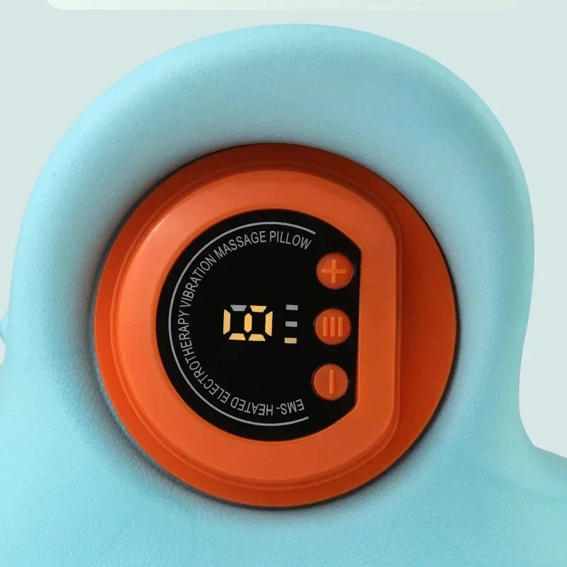 Electric Cervical Massager Neck Shoulder Stretcher Relaxer Chiropractic Traction Device Massage Pillow Cervical Spine Correction