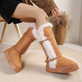 2026 Winter New Fashionable Hot Selling Sexy Warm Snow Boots for Women Round Toe Thick Sole Comfortable Casual Mid Length Boots