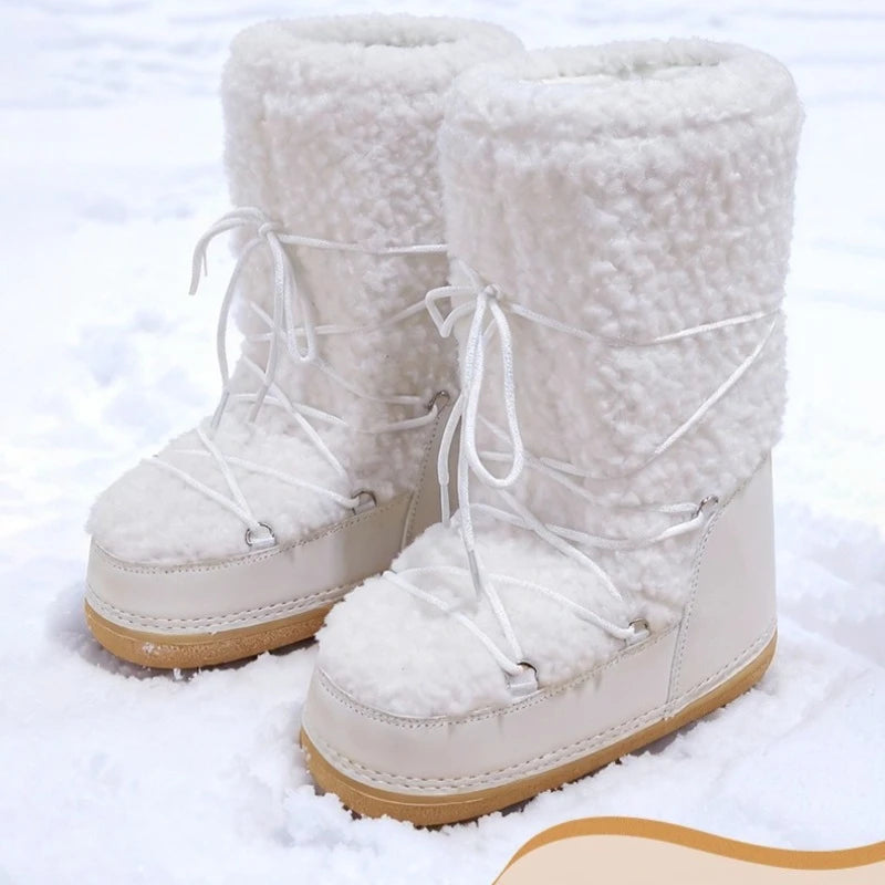 New Winter Women Shoes Exquisite Plush Ultra Warm Snow Boots for Woman Comfort Platform Outdoor Boots Designer Shoes Botas Mujer
