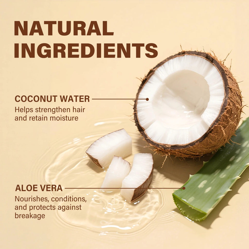 Pre-Shampoo Hair Detangler with Aloe & Coconut | Minimizes Breakage, Hydrates & Strengthens | Pre-Poo Treatment for Natural Curl